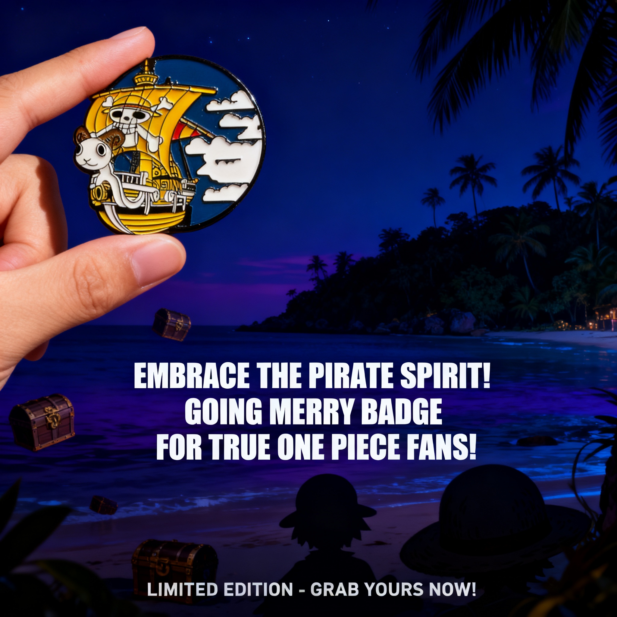Anime One Piece Merchandise - One Piece Enamel Pins Brooch THOUSAND