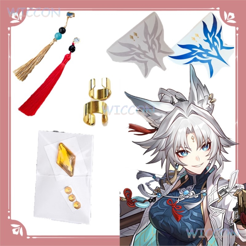 Anime Merchandise Women - Face Stickers Custom Temporary Tattoo Honkai