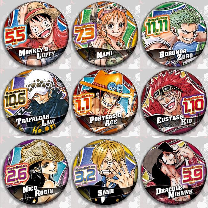 Original Anime Merchandise - One Piece Anime Badge Pin Set