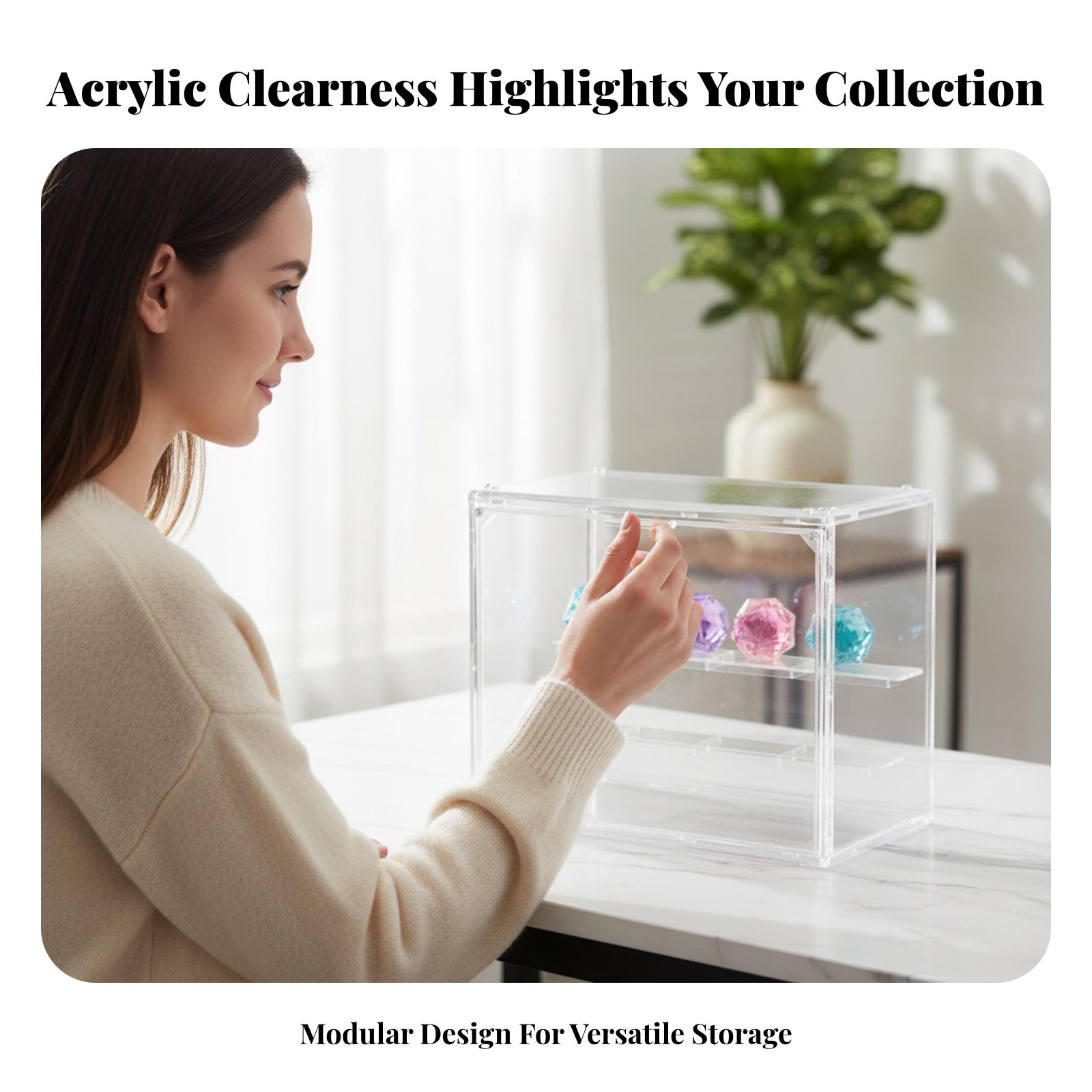 Clear Acrylic Display Case Hig - Figure Display Box avaliação e preço
