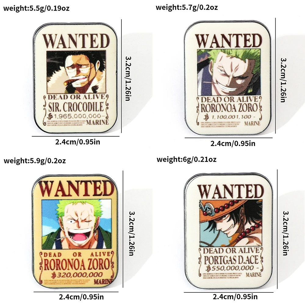 4 Pcs Fashion Cartoon Anime Br - Anime One Piece Merchandise avaliação e preço