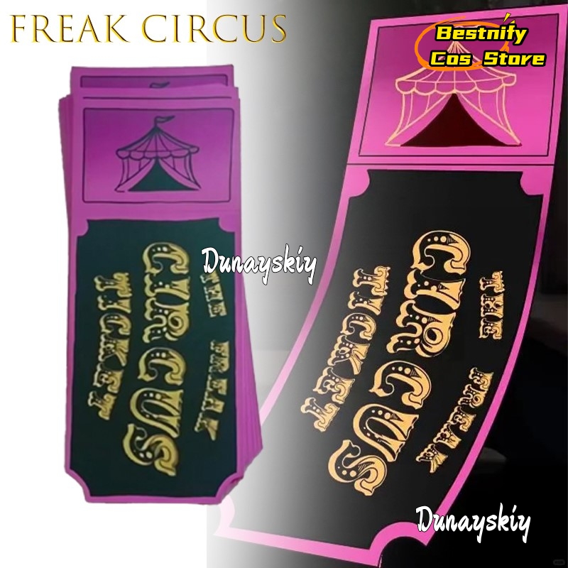 BFreak Circus Ticket Card Red  - Anime Merchandise Women avaliação e preço