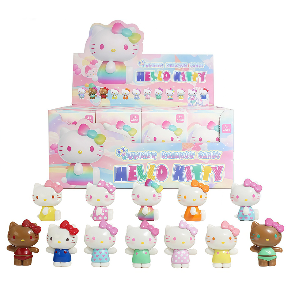 Hello Cat Summer Rainbow Serie - Figure Display Box avaliação e preço