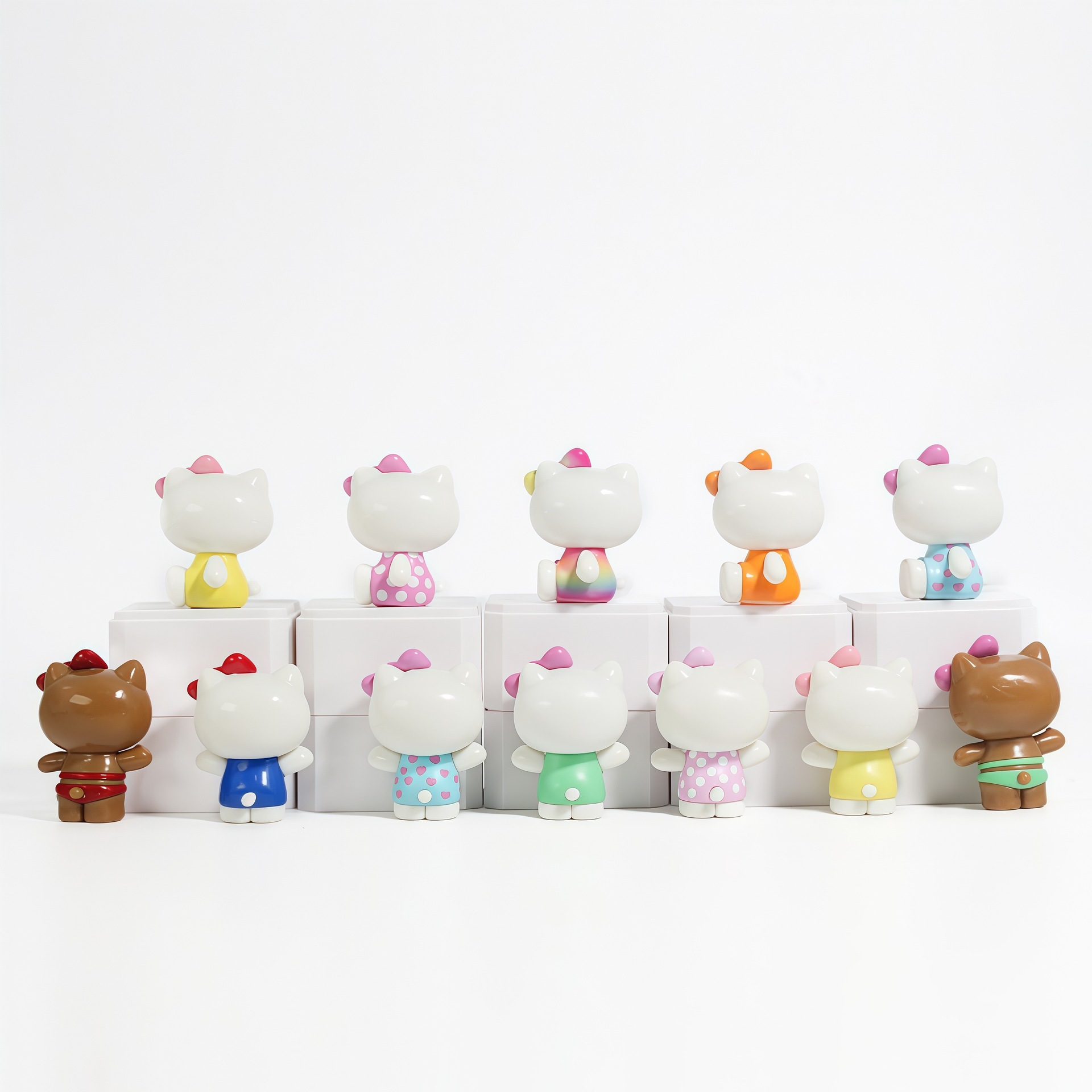Hello Cat Summer Rainbow Serie - Figure Display Box avaliação e preço